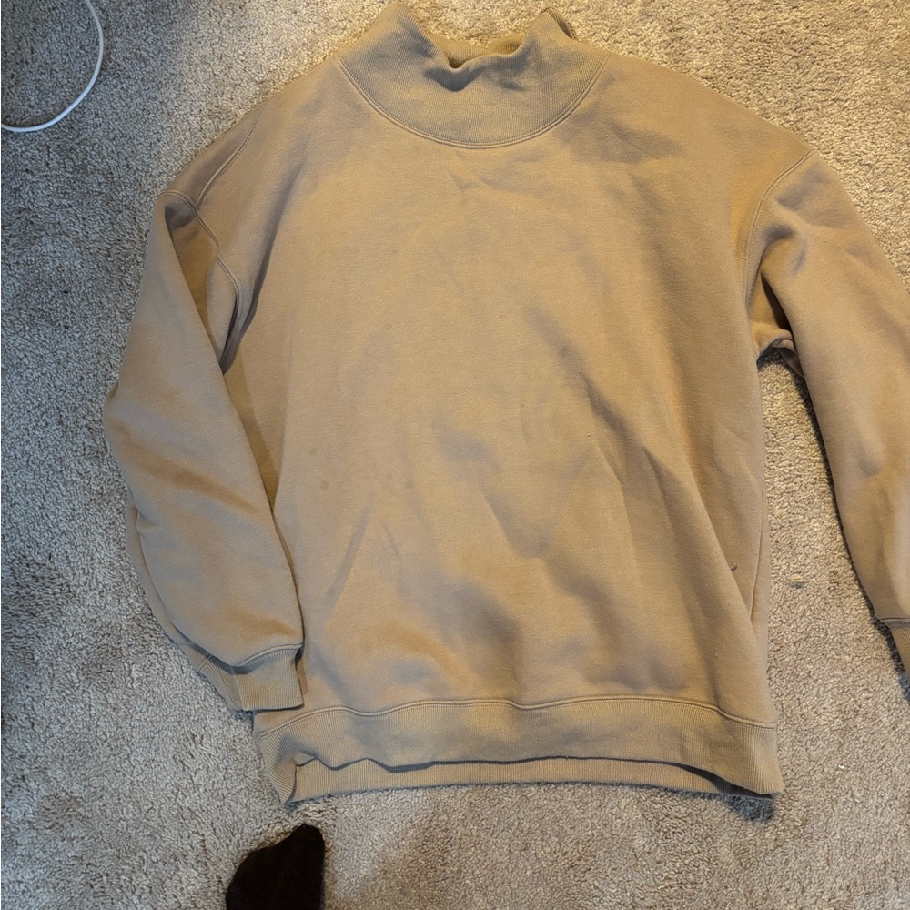 Mock Neck Tan sweater!